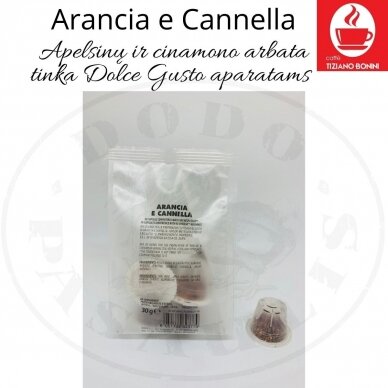 Arancia e Cannella Apelsinų ir Cinamono arbata –  Arbatos kapsulės – Dolce Gusto®* aparatams 1