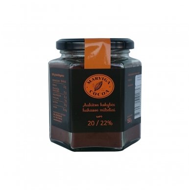 Aukštos kokybės Kakavos milteliai 20/22% rieb. “Marviga Cocoa” 150g