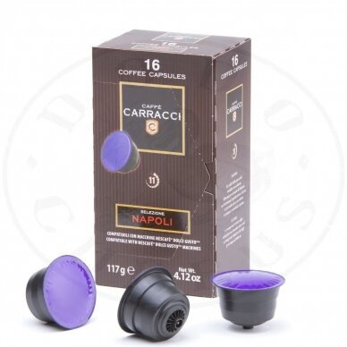 Caffe Carracci, Espresso Napoli, Coffee capsules – Suitable for DOLCE GUSTO machines