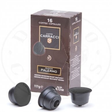 Caffe Carracci, Espresso Palermo, kavos kapsulės - Dolce Gusto®* aparatams