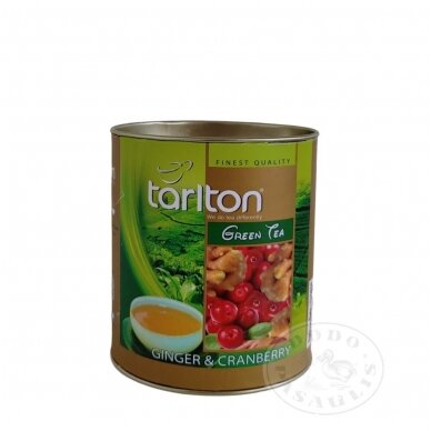 Ginger & cranberry green tea, TARLTON, 100g