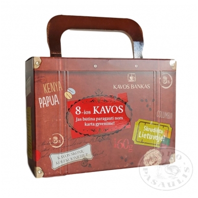 Kavų rinkinys "8 kelionės su kava", Vidutinio malimo, 160 g