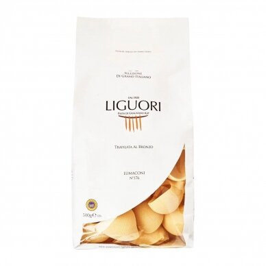 Makaronai LIGUORI, Lumaconi rigate, Nr. 210, 500 g