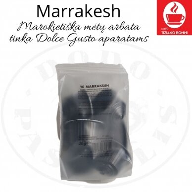 Tè Marrakesh – Marrākešas piparmētru tēja – Tējas kapsulas – sadērigas ar DOLCE GUSTO aparātiem 1