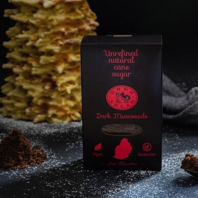 Brūnais cukurs DARK MUSCOVADO - 5 iepakojumi x 500 g ,,DODO SUGAR” 1