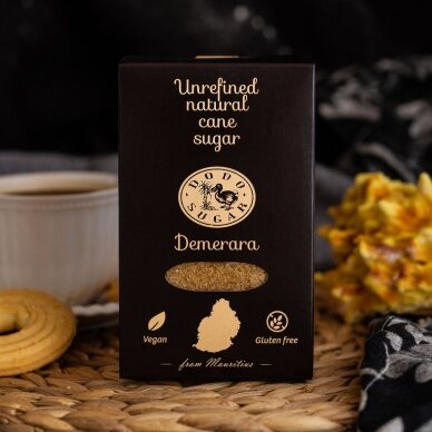 Brūnais cukurs DEMERARA - 5 iepakojumi x 500 g DODO SUGAR 1