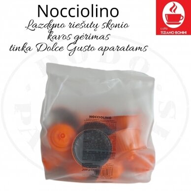 Nocciolino – Lazdyno riešutų skonio kavos gėrimo kapsulės – Dolce Gusto®* aparatams 1