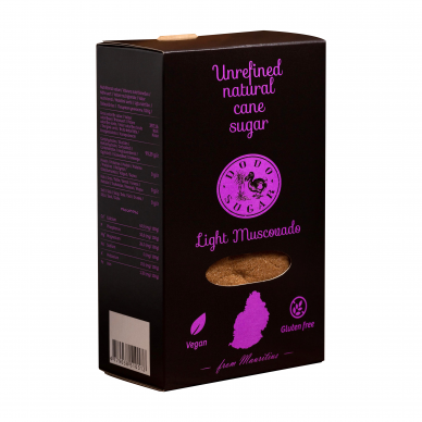 Brūnais cukurs LIGHT MUSCOVADO - 500 g ,,DODO SUGAR”